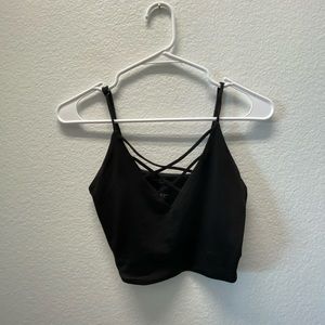 Black crop top